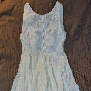 Francesca's sleeveless white dress with Lace top